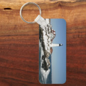 メイン州ポートランドヘッドライトウィンター キーホルダー (正面)