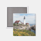 メイン州ポートランドヘッドライトハウス マグネット (正面/裏面)
