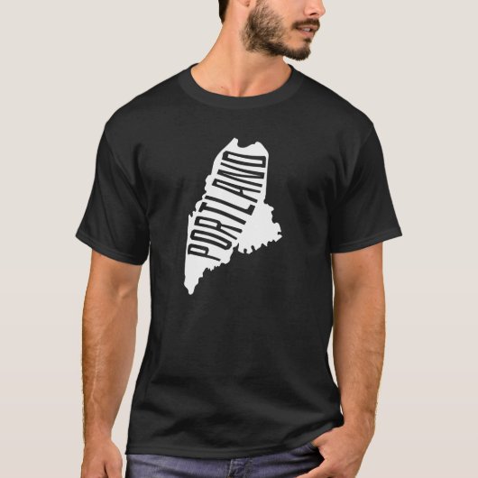 メイン州ポートランド州概要 – アメリカ旅行 Tシャツ (正面)