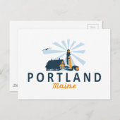 メイン州ポートランド ポストカード (正面/裏面)