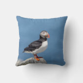 メイン州マキアスの大西洋プフィン クッション (裏面)