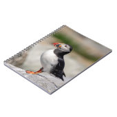 メイン州マキャスの大西洋パフィン ノートブック (左側)