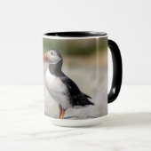 メイン州マキャスの大西洋パフィン マグカップ (正面右)