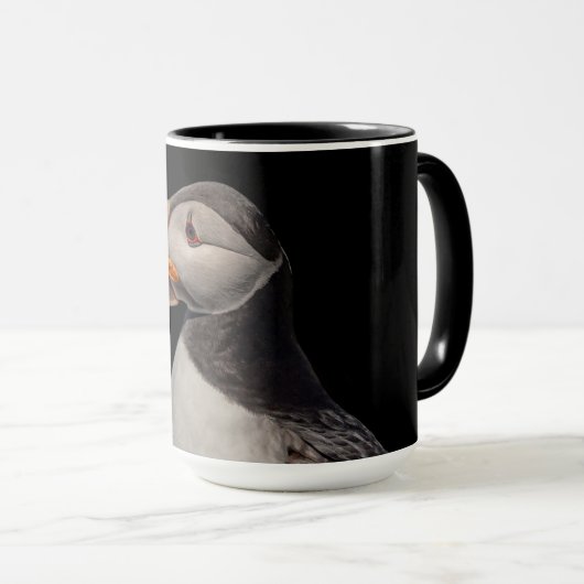 メイン州マキャスの大西洋パフィン マグカップ (正面右)