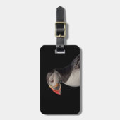 メイン州マキャスの大西洋パフィン ラゲッジタグ (正面縦)