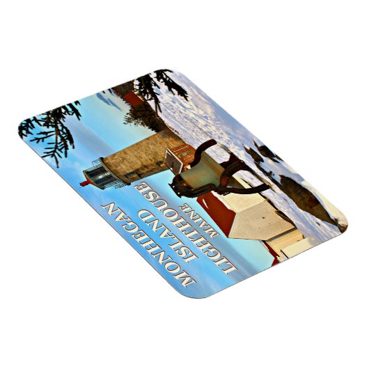 メイン州モンハイガンアイランドライトハウス マグネット (右側)