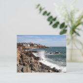 メイン州ヨークハーバーのロッキー海岸線 ポストカード (スタンド正面)