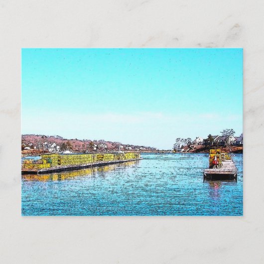 メイン州ヨークハーバー ポストカード (正面)