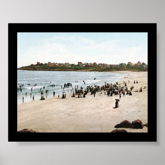 メイン州ヨークビーチ1901 ポスター (正面)