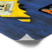 メイン州ライセンスプレートマップ ポスター (角)