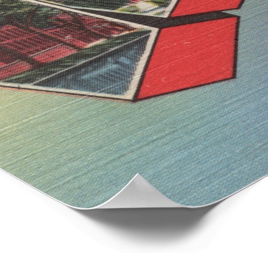 メイン州レウィストン – ラージ・レター・シーン ポスター (角)