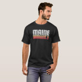 メイン州レトロスタイルヴィンテージ70年代 80年代 90年代 ホームプライド Tシャツ (正面フル)