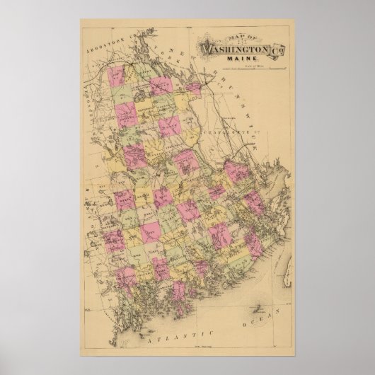 メイン州ワシントン郡 ポスター (正面)