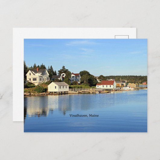 メイン州ヴィナルヘブンの風光明媚な写真 ポストカード (正面/裏面)