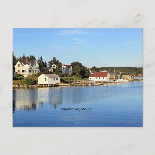 メイン州ヴィナルヘブンの風光明媚な写真 ポストカード (正面)