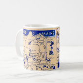 メイン州地図マグ コーヒーマグカップ (正面左)