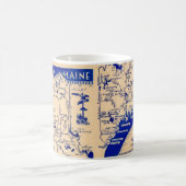 メイン州地図マグ コーヒーマグカップ (中央)