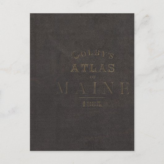 メイン州地図 ポストカード (正面)