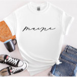 メイン州女子Tシャツ Tシャツ<br><div class="desc">毎日新しいデザインを追加！</div>