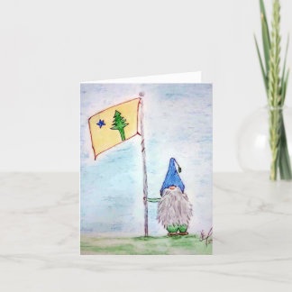 メイン州旗 サンキューカード