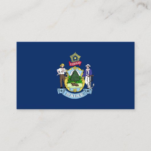 メイン州旗 名刺 (正面)