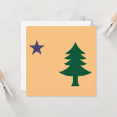 メイン州旗（1901年～1909年） カード (正面/裏面インサイチュ)