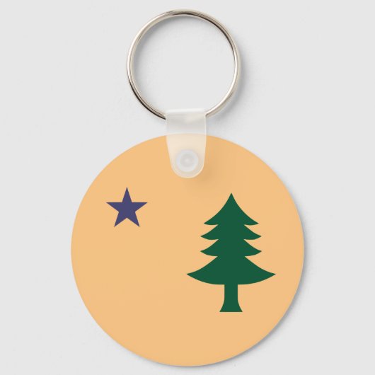 メイン州旗（1901年～1909年） キーホルダー (正面)