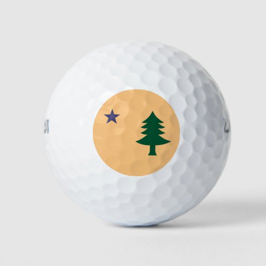 メイン州旗（1901年～1909年） ゴルフボール (正面)