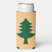 メイン州旗（1901年～1909年） スリム缶クーラー (Seltzer正面)