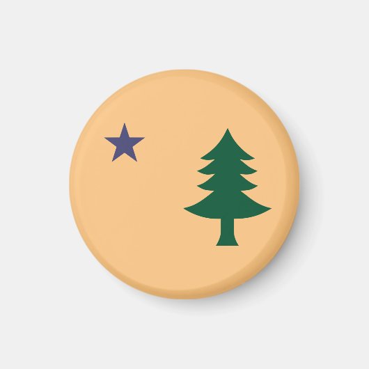 メイン州旗（1901年～1909年） マグネット (正面)