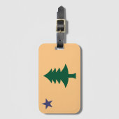 メイン州旗(1901年~1909年) ラゲッジタグ (正面縦)