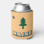 メイン州旗（1901年～1909年） 缶クーラー (缶裏面)