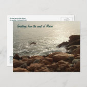 メイン州沿岸からの挨拶 ポストカード (正面/裏面)