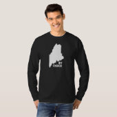 メイン州米国マップバイチョイスダウンイースターズ Tシャツ (正面フル)