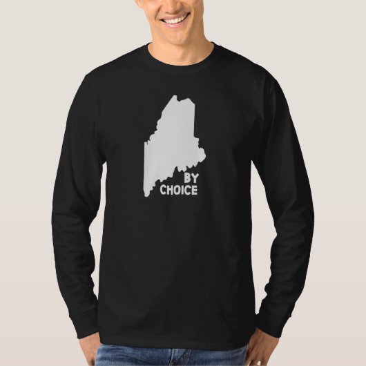 メイン州米国マップバイチョイスダウンイースターズ Tシャツ (正面)