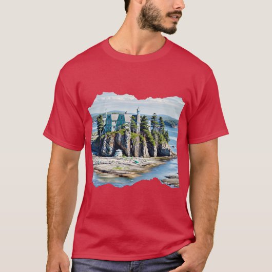 メイン州24 19 オーバーサイズ Tシャツ (正面)