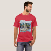 メイン州24 19 オーバーサイズ Tシャツ (正面フル)