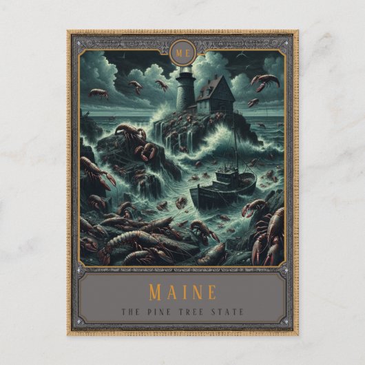 メイン州 |ゴシック様式の絵葉書 ポストカード (正面)