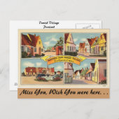 メイン州、デンマーク村からこんにちは ポストカード (正面/裏面)