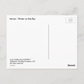 メイン州 – 冬オンザベイ ポストカード (裏面)