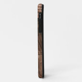 メイン州、古い納屋のドアにひび割れたアメリカ国旗 Case-Mate iPhoneケース (裏面/左)
