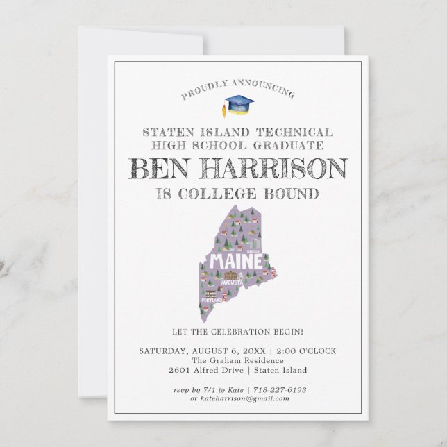 メイン州 |大学進学パーティー (正面)