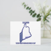 メイン州、好きな方法ははがき© ポストカード (スタンド正面)
