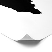 メイン州（白黒） ポスター (角)