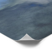 メイン州，秋の池の反射 ポスター (角)