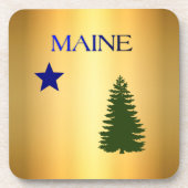 メイン州(1901)国旗 コースター (正面)
