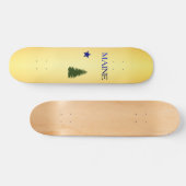 メイン州(1901)国旗 スケートボード (横)