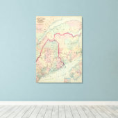 メイン州(NB) キャンバスプリント (インサイチュ (ウッドフロア))