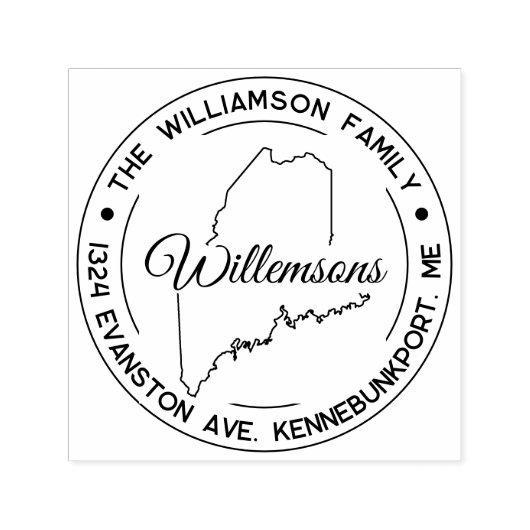 メイン差出人住所スタンプセルフインキング セルフインキングスタンプ (デザイン)