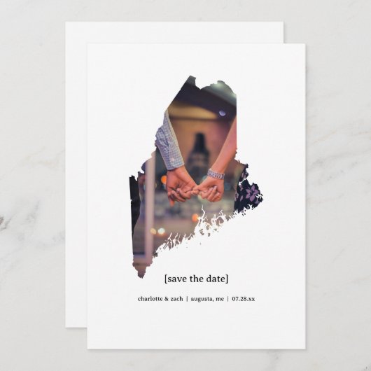 メイン日付写真カードの保存 セーブザデート (正面/裏面)